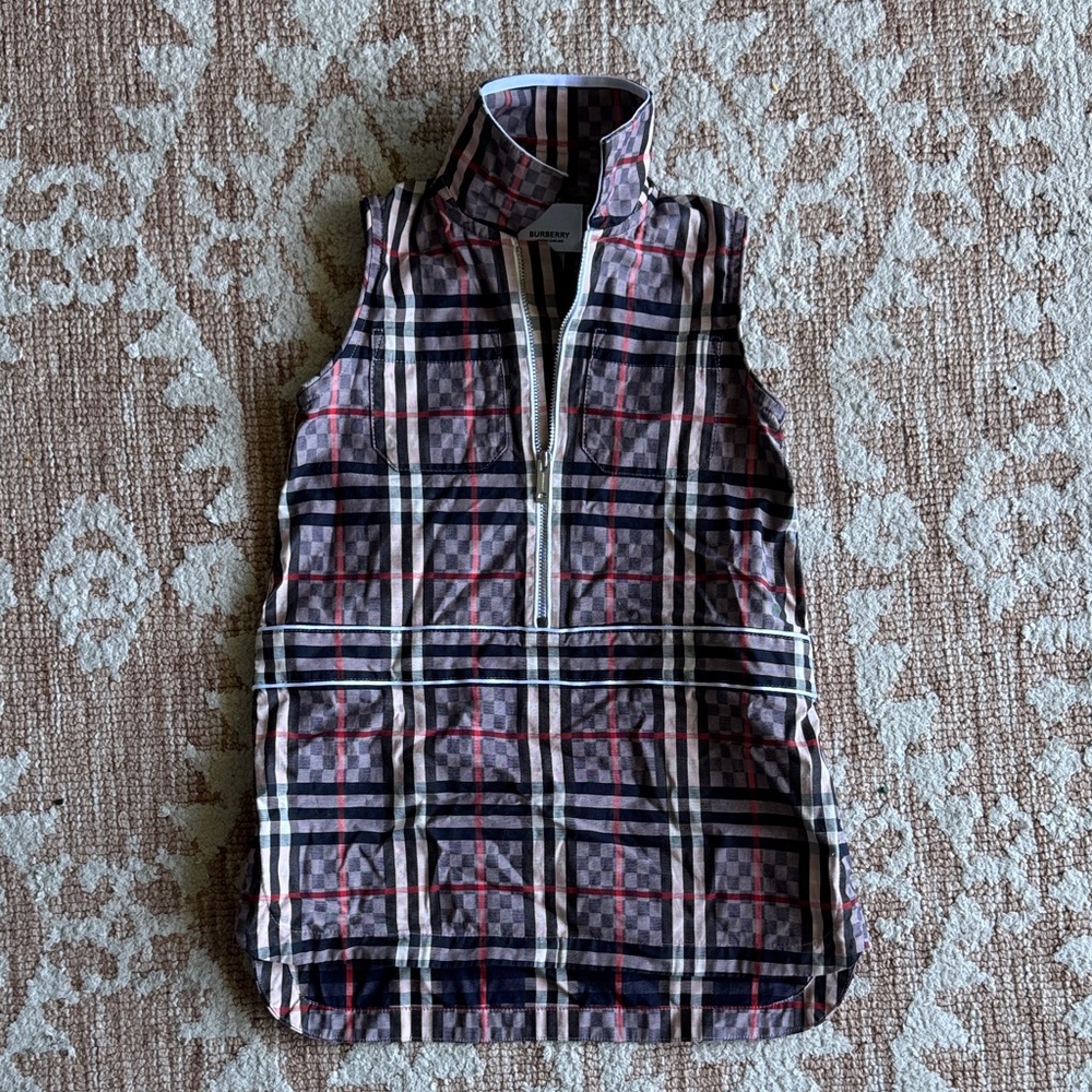 AUTH Burberry girls zip dress 3 T